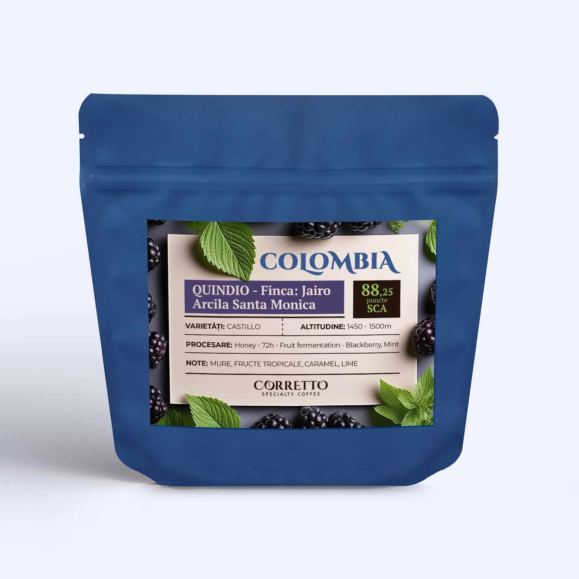 Colombia Qiuindio Santa Monica honey blackberry mint 72h coferment 88,25 SCA