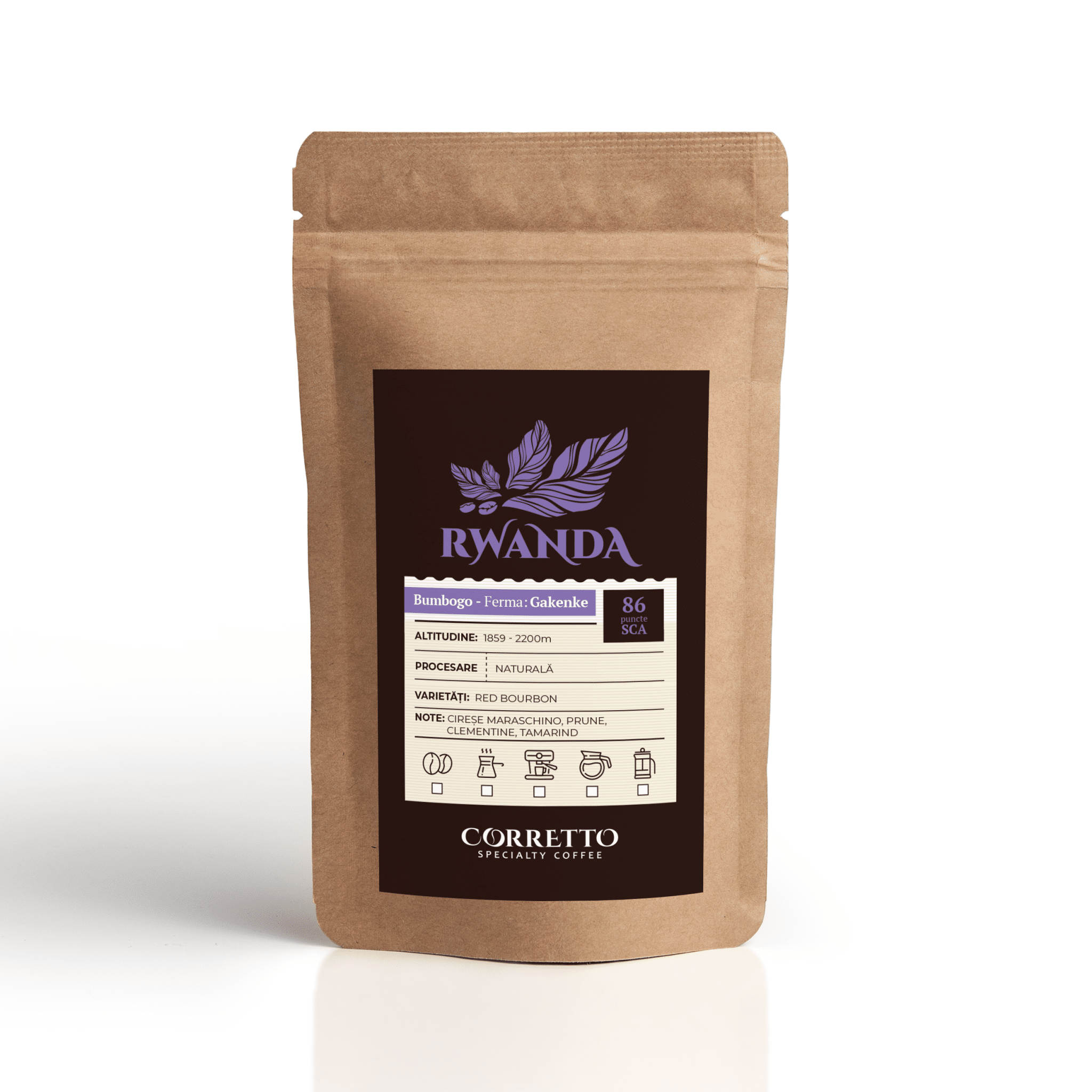 Cafea Rwanda Bumbogo Gakenke natural